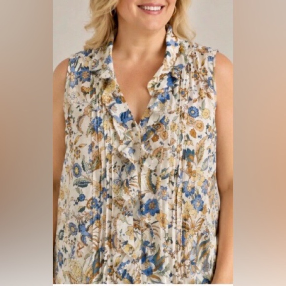 Talbots silk blend Sleeveless Blouse